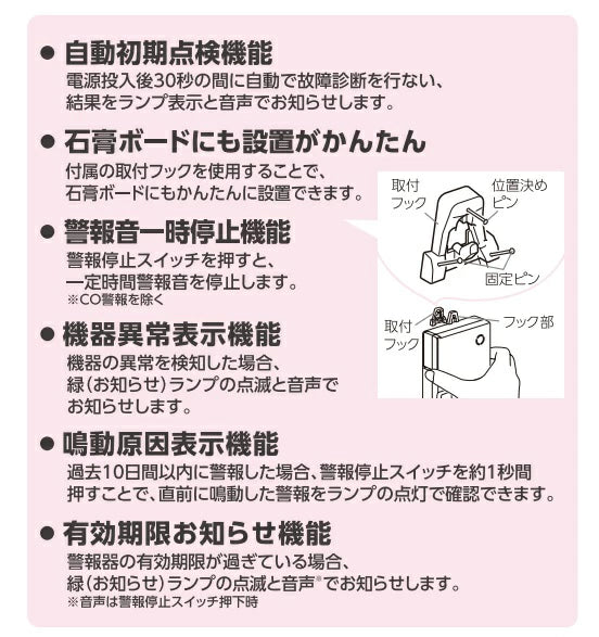 カープ　電池式ガス警報器　都市ガス（12A・13A）対応モデル